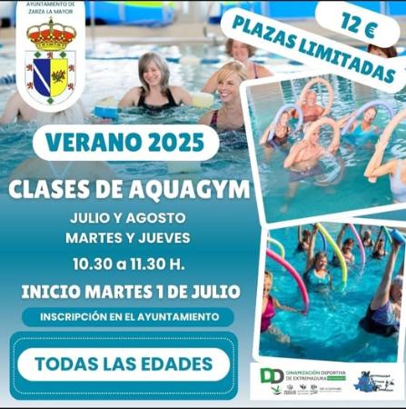 Imagen Apertura de plazo de inscripción para clases de Aquagym para los meses de julio y agosto