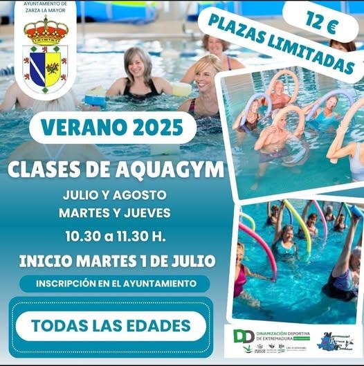 Imagen Apertura de plazo de inscripción para clases de Aquagym para los meses de julio y agosto