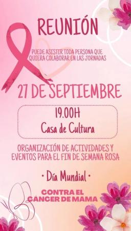 Imagen 27 de Septiembre - Reunión para organizar las jornadas contra el cáncer de mama